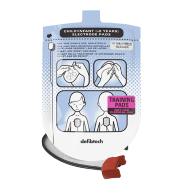 Defibtech Lifeline AED Pediatric Training PADs (1 Set with Wire)