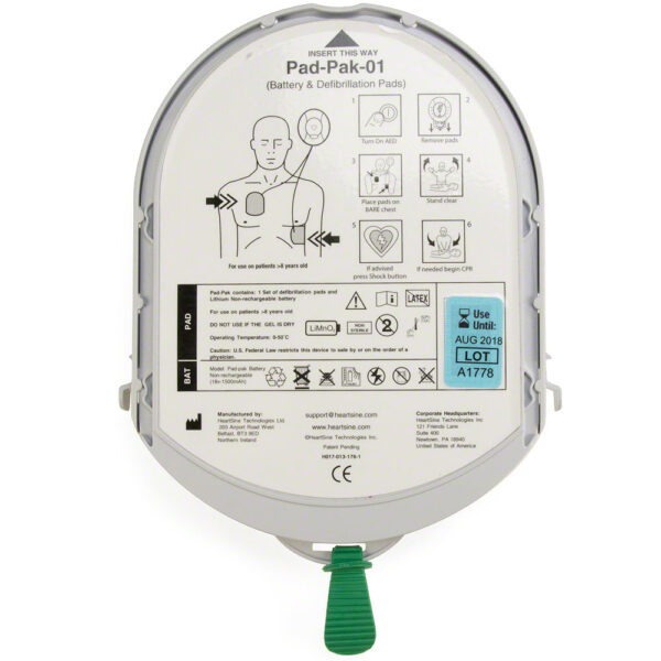 HeartSine Samaritan Adult PAD-PAK 350P, 360P, 450P, and 300P