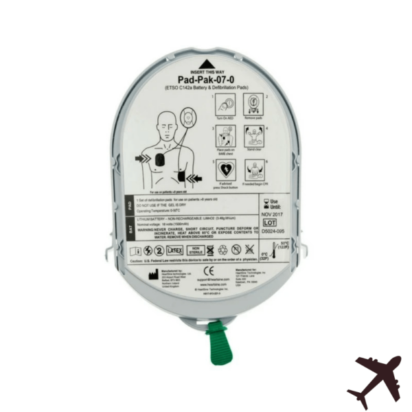 HeartSine Samaritan Aviation Adult PAD-PAK with TSO-C142a