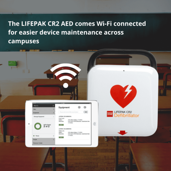 LIFEPAK CR2 Complete School AED Package Wi-Fi Connected - Image 2